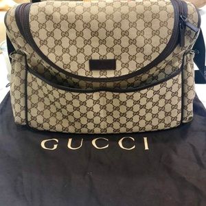 Preowned Authentic Gucci Diaper Bag w/ Changing Pad and Dust Bag